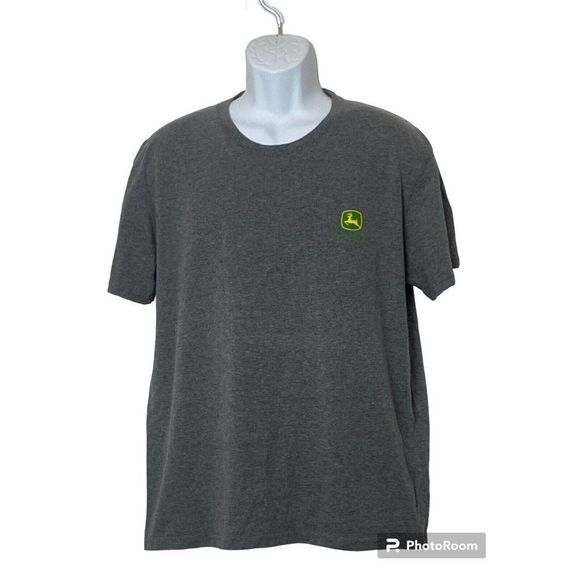 John Deere Mens TShirt‎ This Is The View From My Office Tractor Size Large Gray - Picture 1 of 6